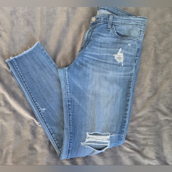 Flying Monkey Denim - Flying Monkey Low Rise Womens Jeans Size 29 Raw Hem, Distressed